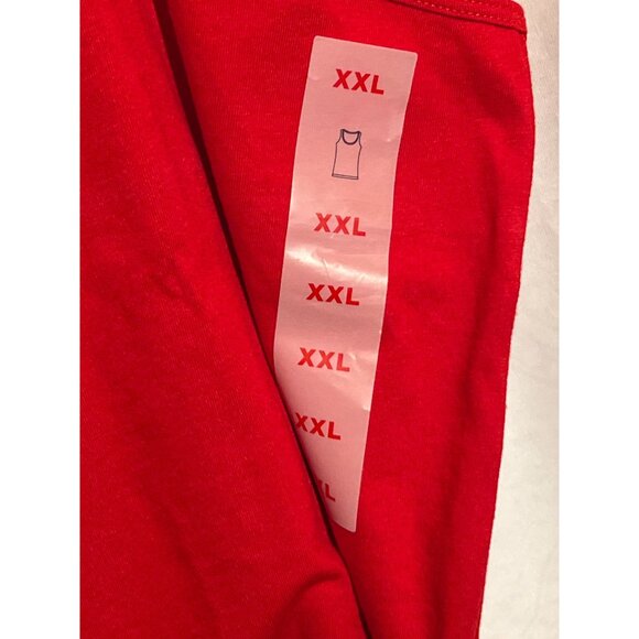 Old Navy Red Sleeveless Tank Top XXL Featuring USA Flag Graphic - Picture 8 of 9